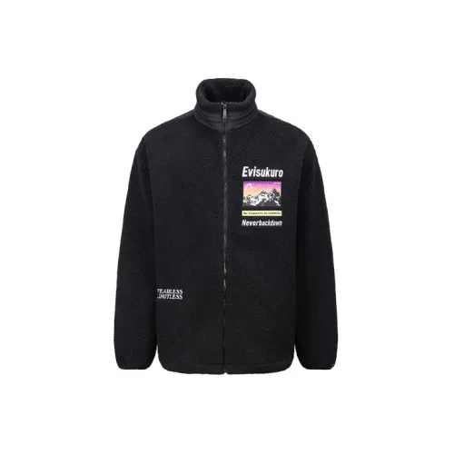 EVISU Velvet Jackets Men Black