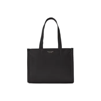 Kate Spade Sam Nylon Tote Bag Shopping Bag Shoulder Bag Handbag Medium Size Women's Black