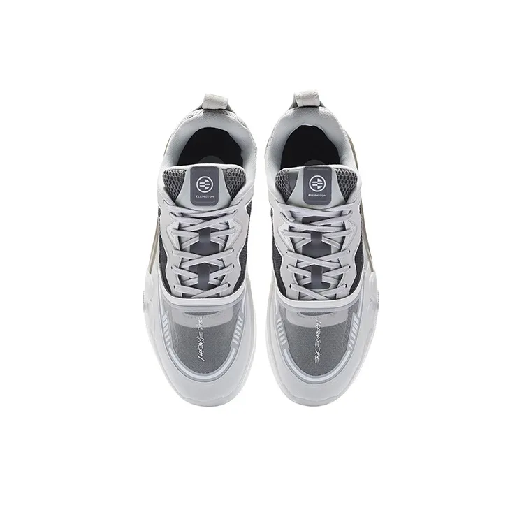 LiNing Ellington Men's Erik Ellington Professional Skateboarding Shoes - Grey-3