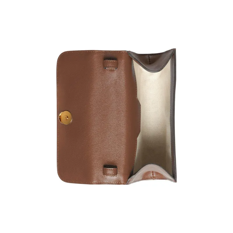 GUCCI Diana Leather Small Square Bag Handbag Shoulder Bag Crossbody Bag Women's Brown-4