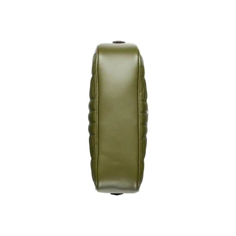 GUCCI GG Marmont Leather Camera Bag, Shoulder Bag, Crossbody Bag Trumpets Women's Grass Green-7