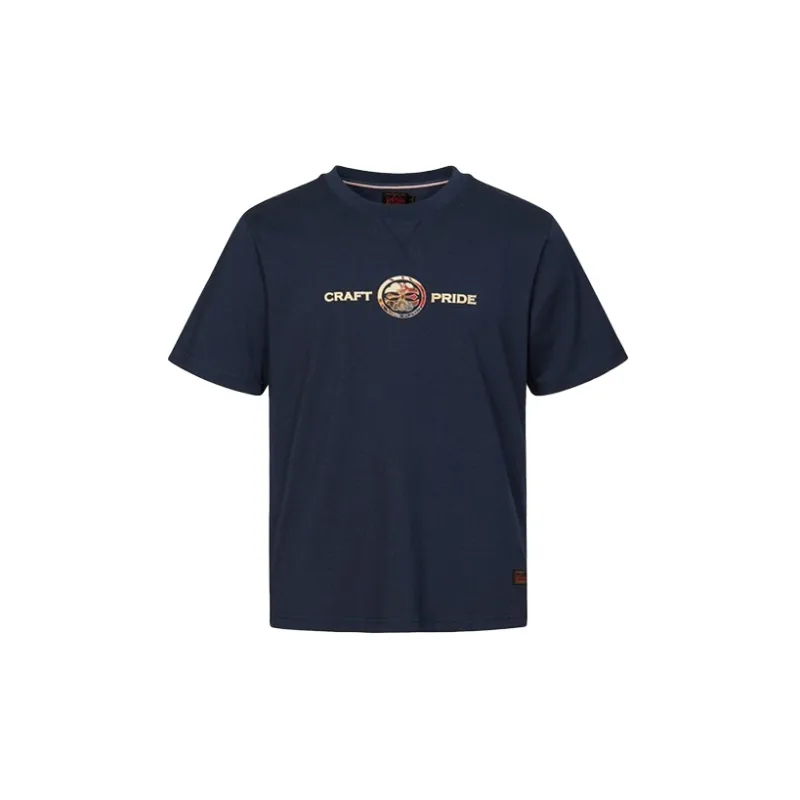 EVISU T-Shirts Men Dark Blue-1
