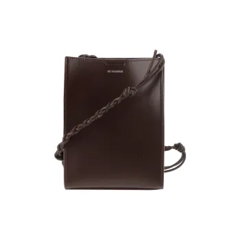 JIL SANDER Calfskin Crossbody Bag, Shoulder Bag Women's Brown