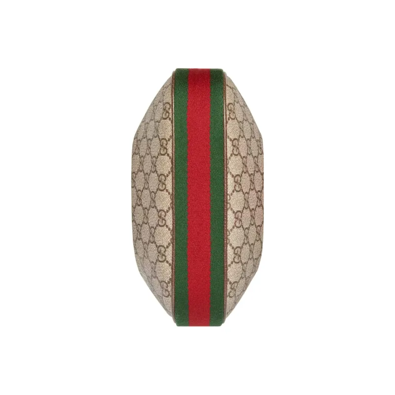 GUCCI Attache Canvas Leather Trim Dumpling Bag Handbag, Crossbody Bag, Shoulder Bag Women's-6