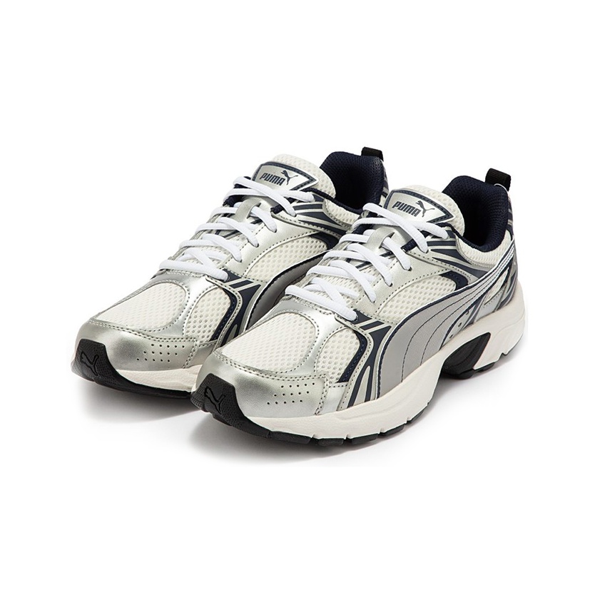 【PUMA】Milenio TR white&silver Amazon.com | PUMA Men's Milenio Tech Sneaker, Warm White