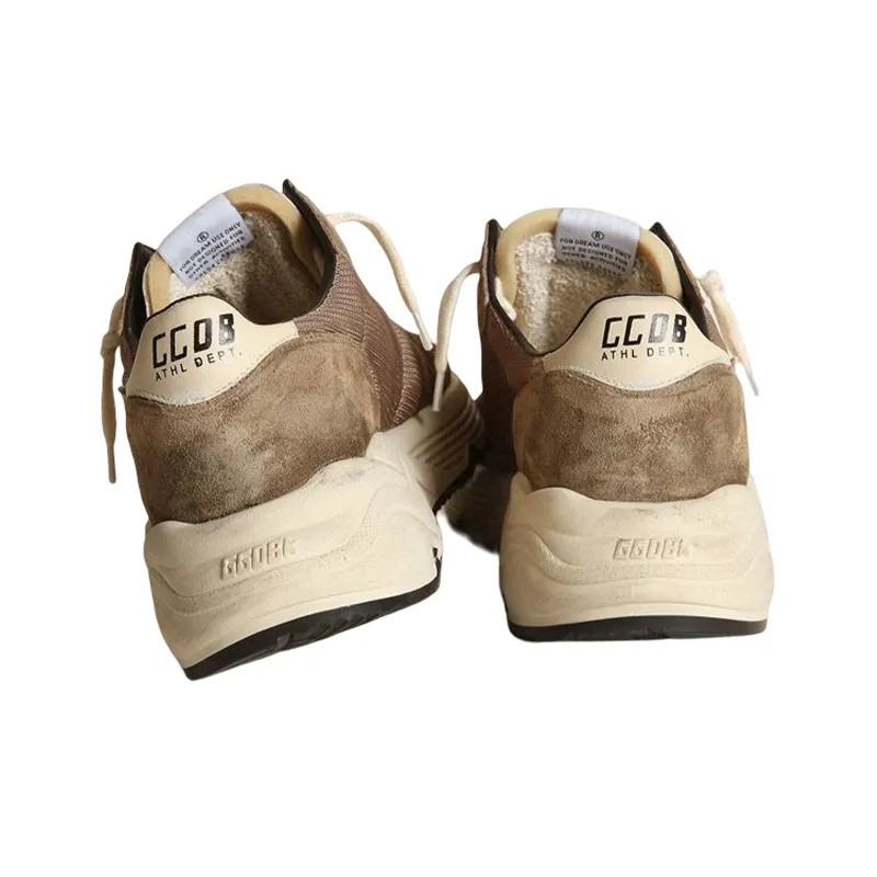 Golden Goose Running Sole Olive Green Cream-3