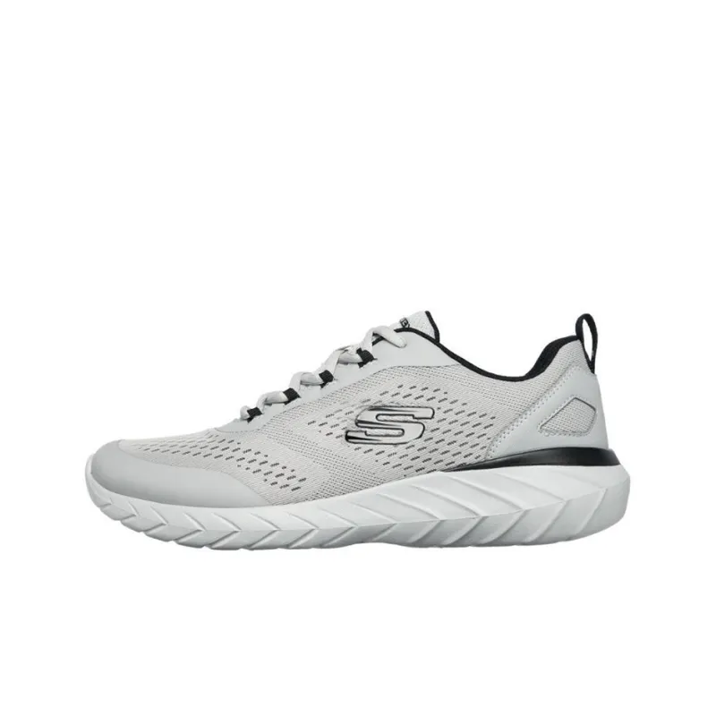 Skechers Overhaul 2.0 Cushioned Anti-Slip Wear-Resistant Breathable Lightweight Low-Top Running Shoes Men's Gray Black-0