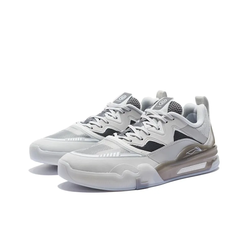 LiNing Ellington Men's Erik Ellington Professional Skateboarding Shoes - Grey-2
