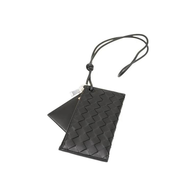 Bottega Veneta Double Pouch Crossbody Black-3