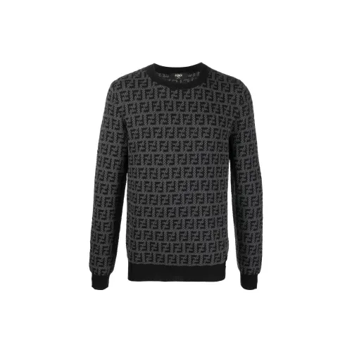 FENDI Cashmere Sweaters Men Black