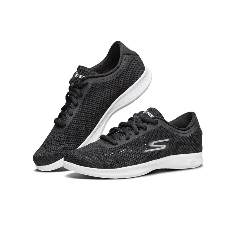 Skechers Go Step Casual Shoes Women's Low-Top Black/White-2