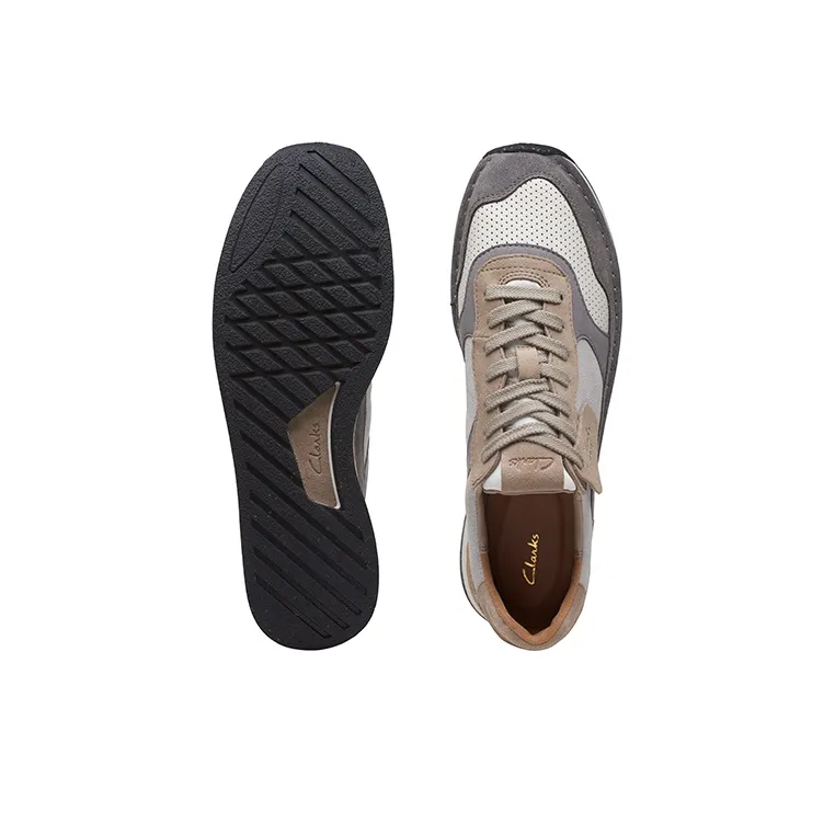 Clarks CraftRun Lace Low Top Casual Shoes Men's Gray-5