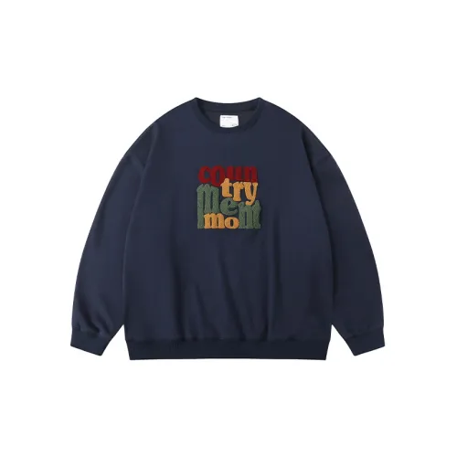 COUNTRY MOMENT Sweatshirts Unisex Navy Blue