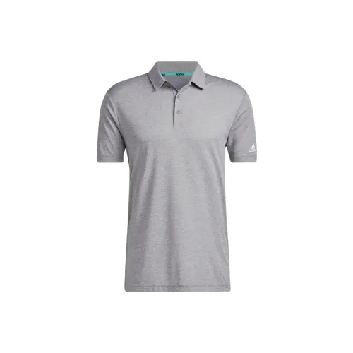 Adidas Polo Shirts Men Gray