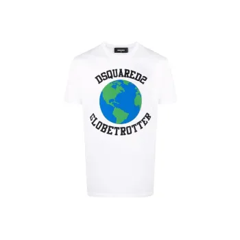 DSQUARED 2 Globetrotter Printed Crewneck T-Shirt