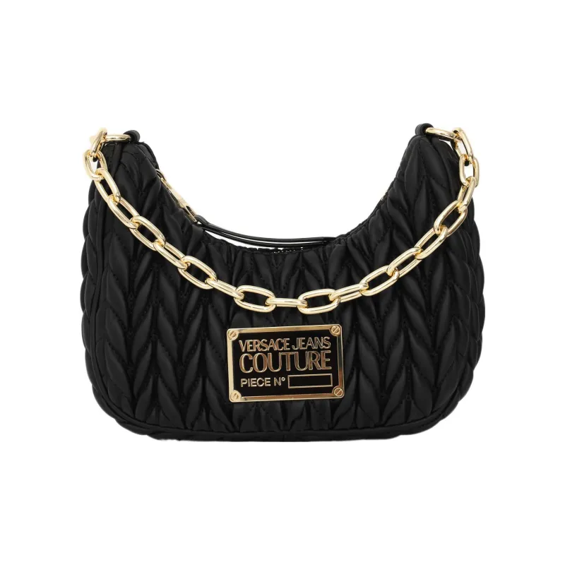 VERSACE JEANS COUTURE Polyester Coin Purse Handbag, Shoulder Bag Women's Black-3