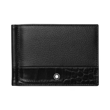 MONTBLANC Meisterstuck Cow Leather Wallet, Card Holder Men's Black