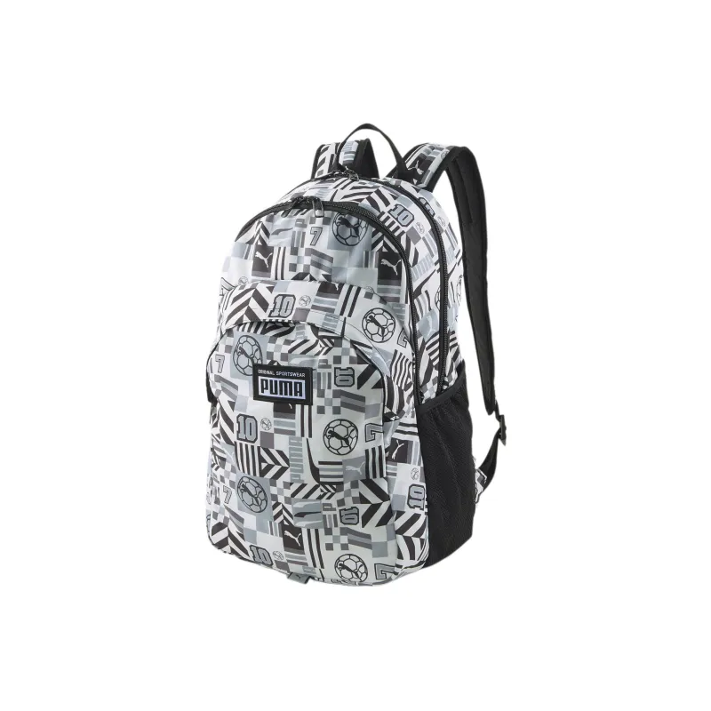 PUMA Polyester Backpack Regular Unisex Black White-0