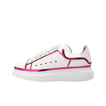 Alexander McQueen Oversized White Printer Pink Trim Women's