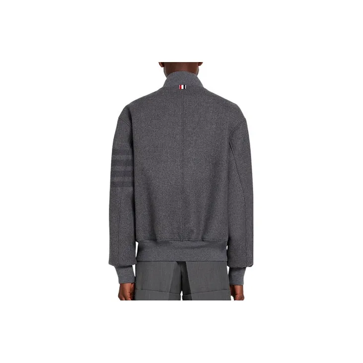 THOM BROWNE 4 Bar Stripe Oversized Bomber Jacket-1