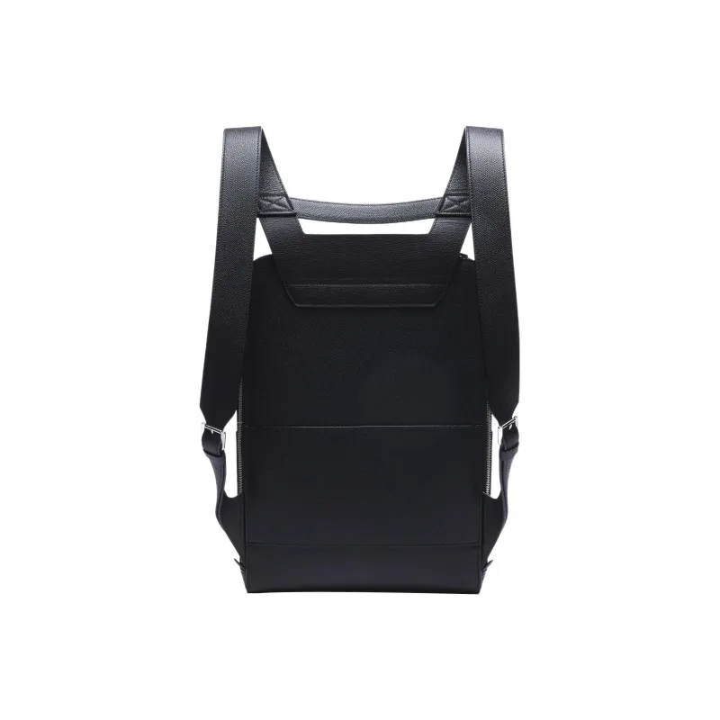 Valextra V - Line Millepunte Calfskin Handbag Backpack Men's Black-1