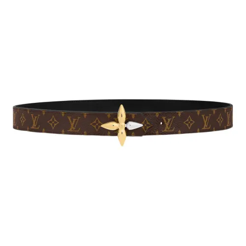 LOUIS VUITTON Leather Belts Women's Brown