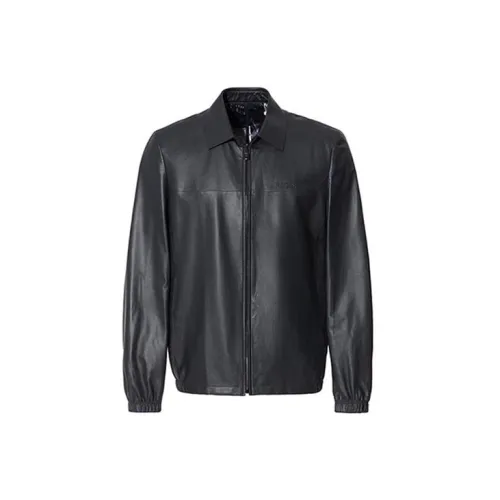 RARE Leather Jackets Men Black