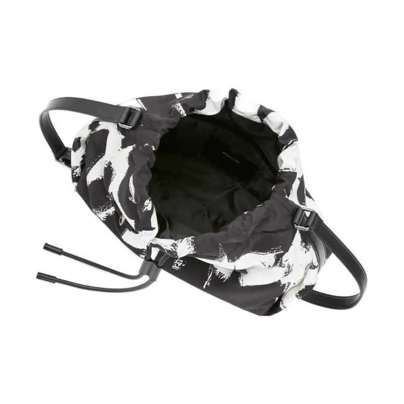 Alexander McQueen The Ball Bundle Shoulder Bag Black/White-5