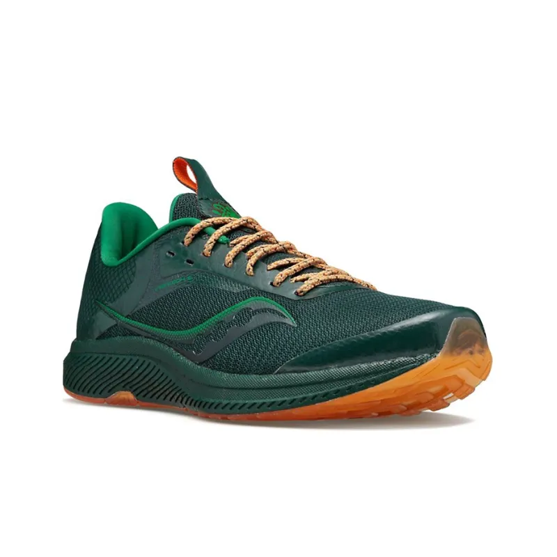 Saucony Freedom 5 Cushioning Anti-Slip And Wear-Resistant Low-Top Casual Running Shoes Men's Dark Green-2