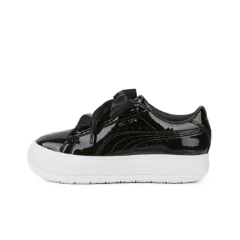PUMA Suede Mayu Heart Patent 'Black White' Women's
