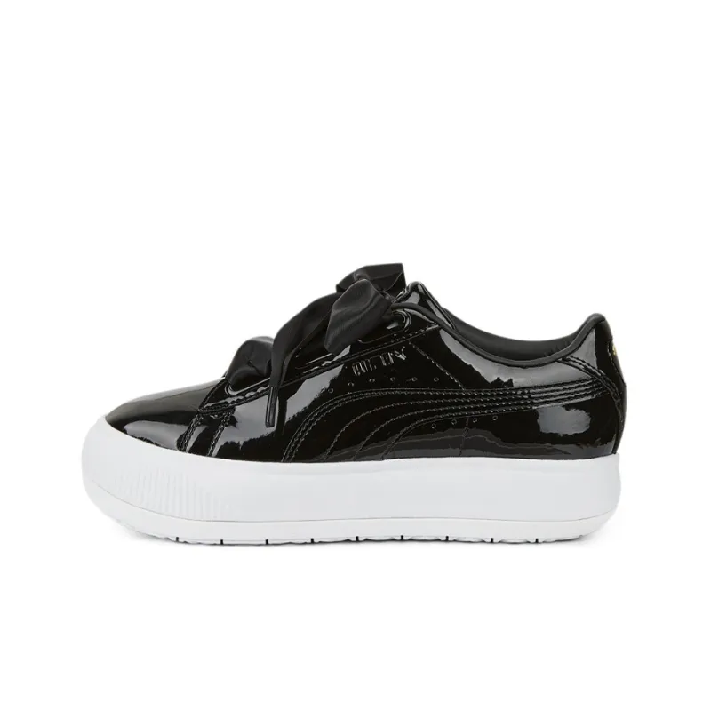 PUMA Suede Mayu Heart Patent 'Black White' Women's-0