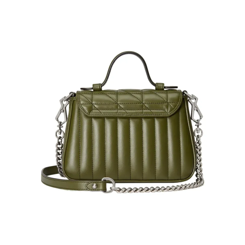 GUCCI Leather Messenger Bag Shoulder Bag Crossbody Bag Handbag Mini Women's Grass Green-1