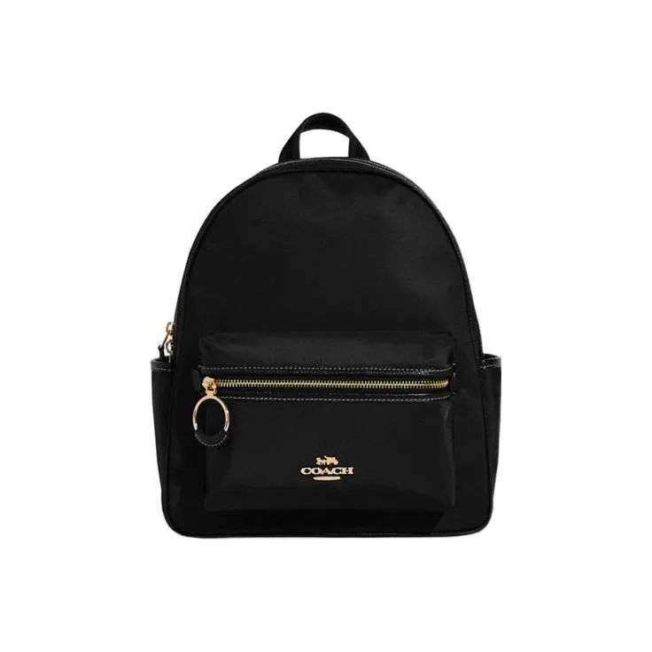 COACH Ellis Fabric Backpack Large Size Women's Black-0
