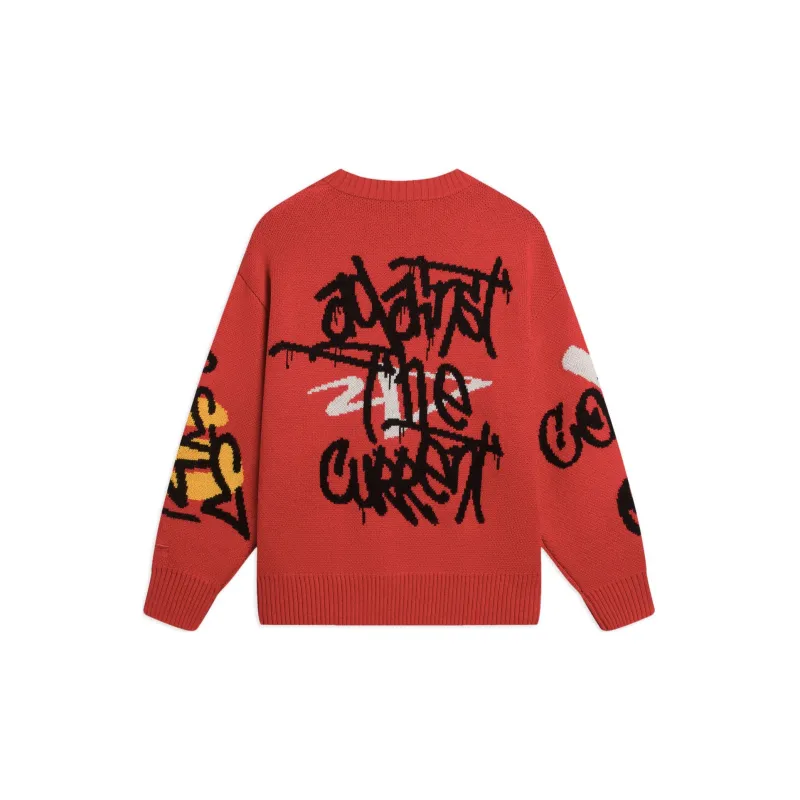 LiNing Sweater Unisex Flame Red-1