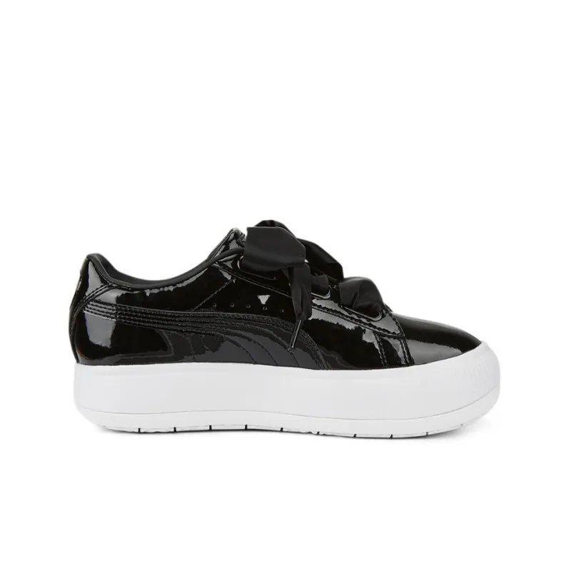 PUMA Suede Mayu Heart Patent 'Black White' Women's-1