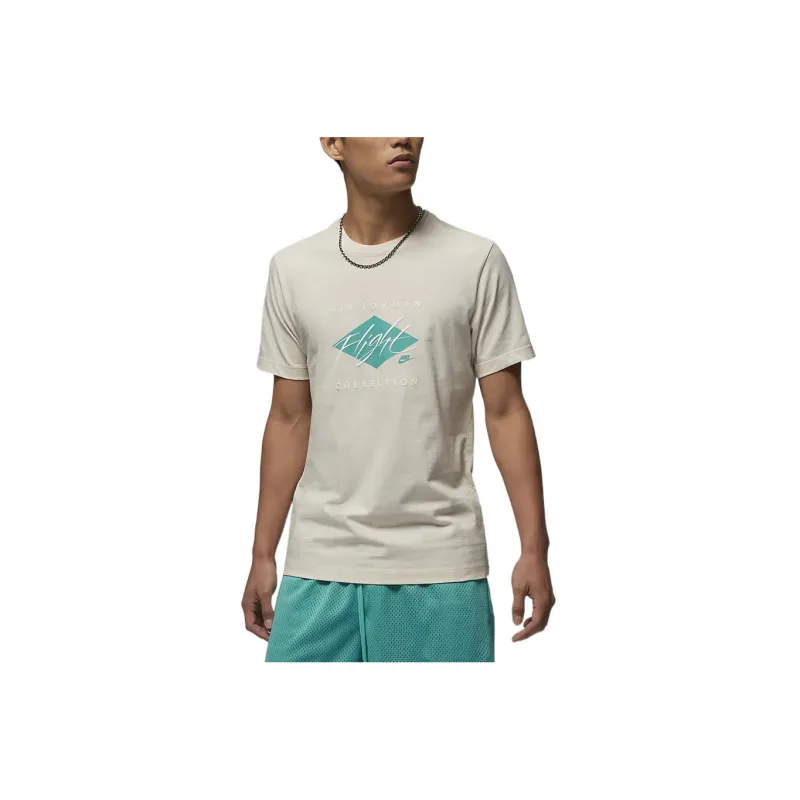Jordan Flight T Shirts Men Beige-0