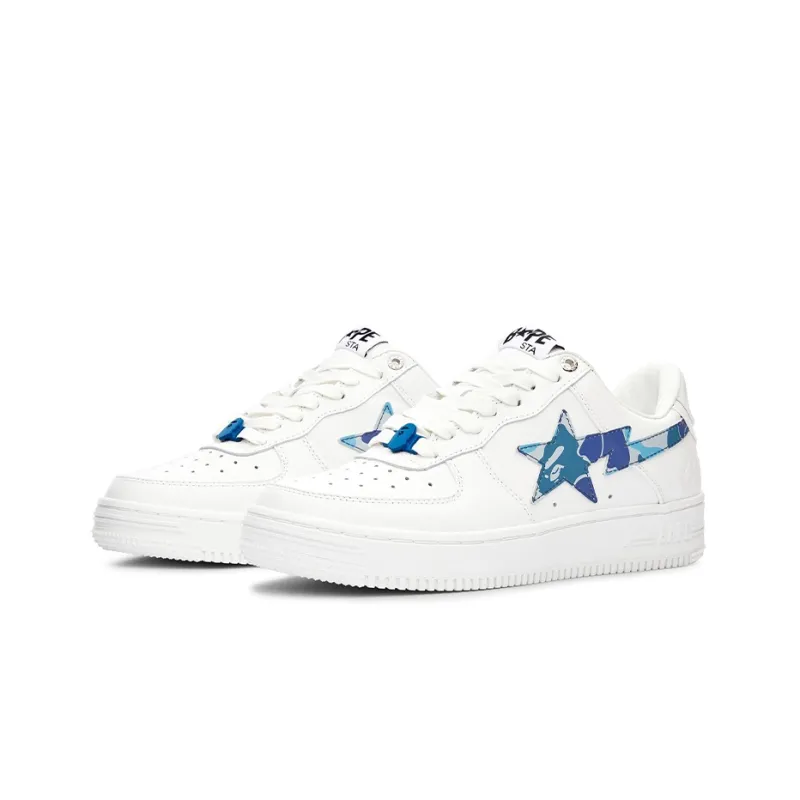 BAPE A BATHING APE Bape Sta Low KAWS White Blue Camo-2