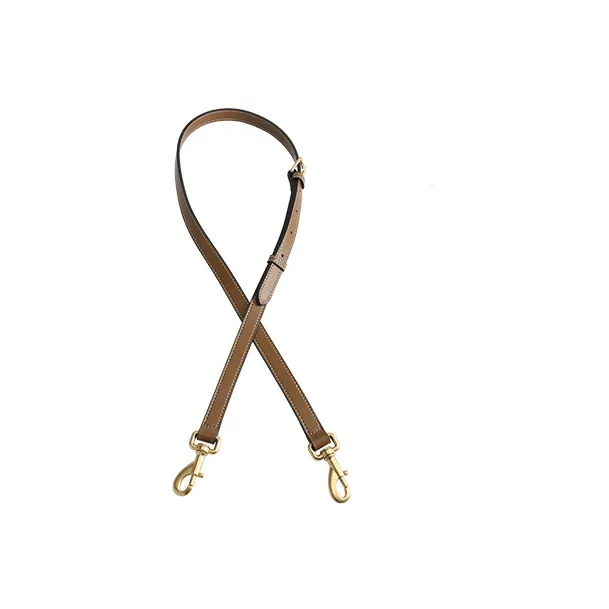Luxury Care Artisan Workshop Cow Leather Shoulder Strap Bag Accessory Bag Strap Unisex Brown-0