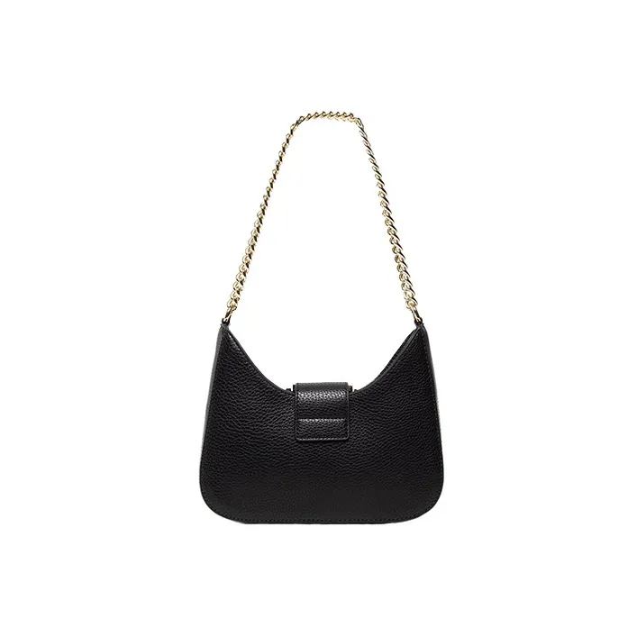 VERSACE JEANS COUTURE Leather Shoulder Bag, Handbag, Shoulder Bag Women's Black-3