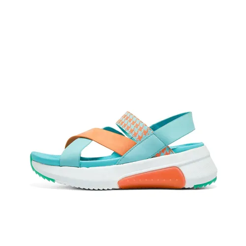 Skechers Block Beach Sandals Women's Blue/Orange