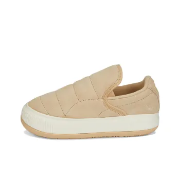 PUMA Suede Mayu Slip-On Farmstrip Low-Top Skateboard Shoes Women's Light Brown