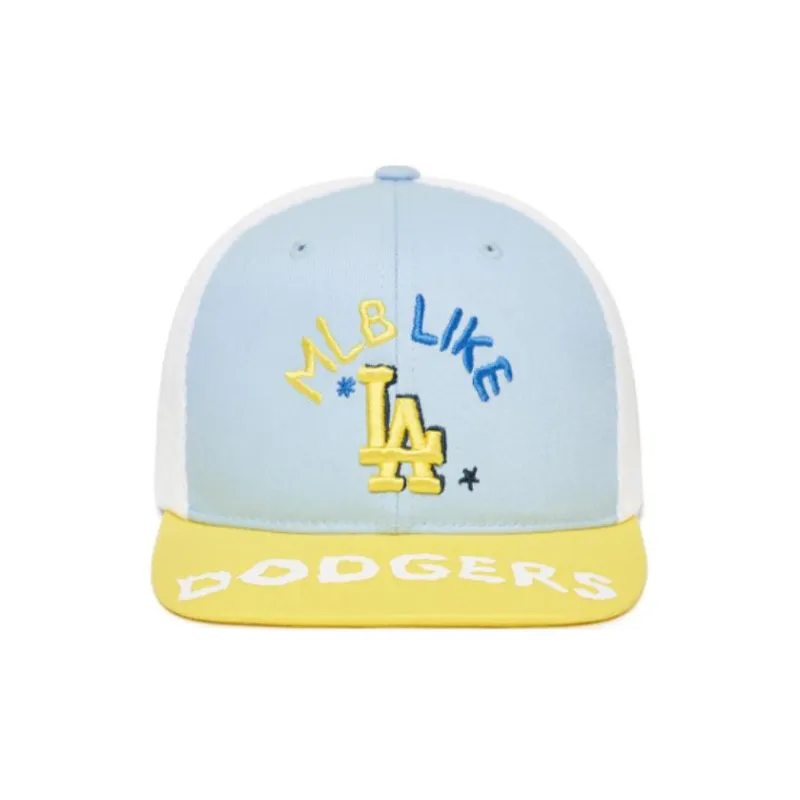 MLB Cotton Baseball Caps Kids' Yellow/Light Blue-1