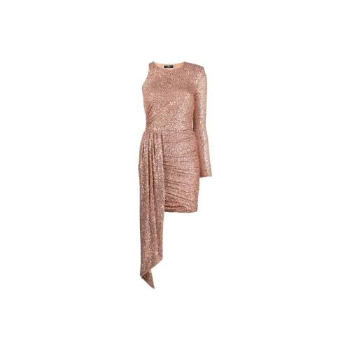 Elisabetta Franchi Long-Sleeved Dresses Women's Bronze