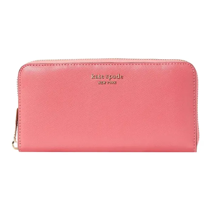 Kate Spade Spencer Cow Leather Card Holder, Wallet Women's Orchid Pink-0