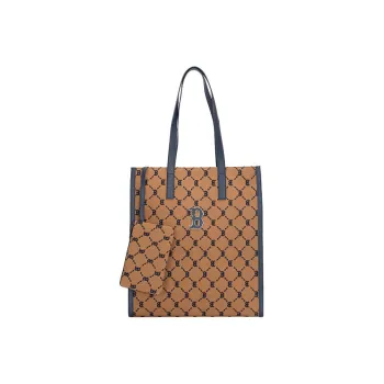 MLB Artificial Leather Tote Bag Shopping Bag Combo One Shoulder Handbag Regular Unisex Blue Brown Multicolor