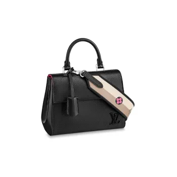 LOUIS VUITTON Cluny Cow Leather Handbag Shoulder Bag Crossbody Bag Mini Women's Black
