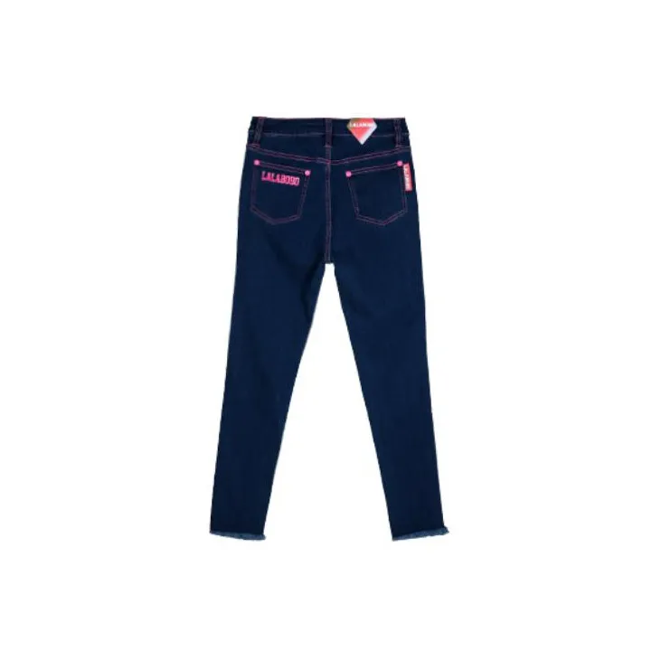 LALABOBO Pencil Pants Moderate Jeans Women's-5