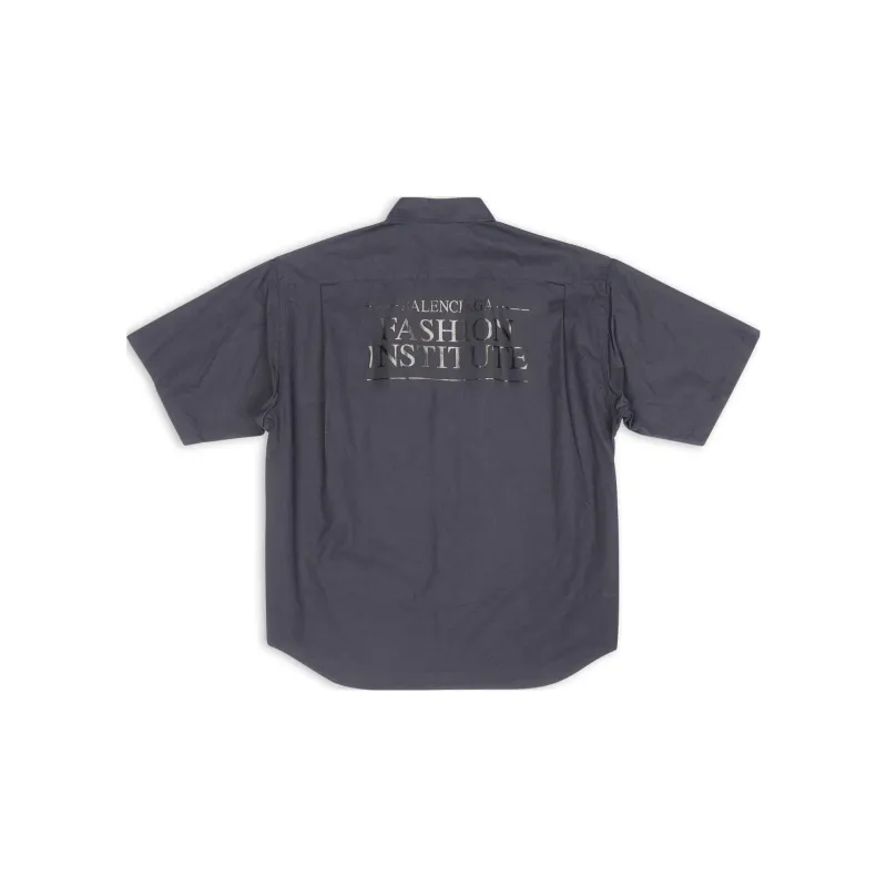 Balenciaga SS22 Shirt Regular Fit Men's Dark Gray-1