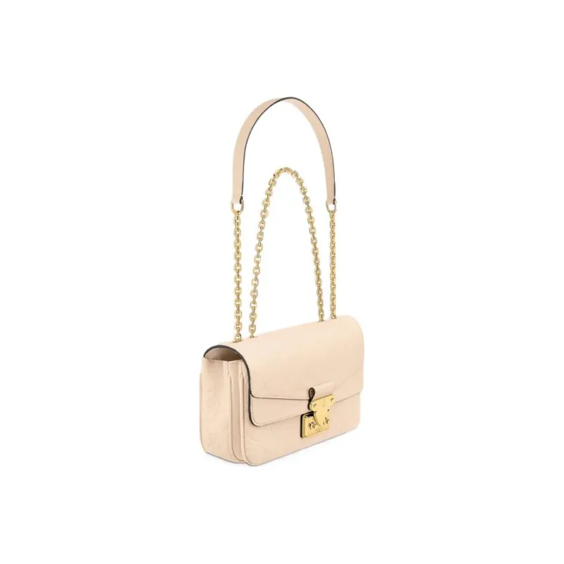 LOUIS VUITTON Marceau Embossed Grain Cow Leather Dionysus Bag Shoulder Bag, Crossbody Bag Women's Milk White-1