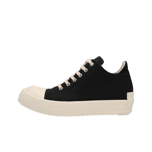 Rick Owens DRKSHDW Skateboard Shoes Women's Low-Top Black